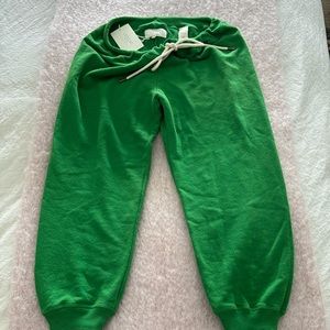 NWT The Great green cropped sweatpants